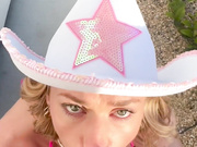 Halli_n_lover Deep BJ Wearing Cowboy Hat